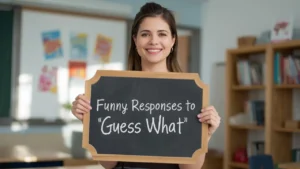 funny responses to guess what