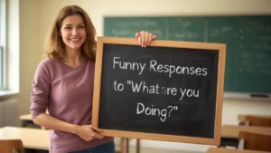 funny responses to what are you doing