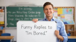 funny replies to i'm bored