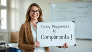 funny responses to compliments