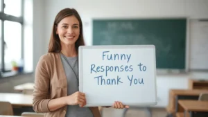 funny responses to thank you