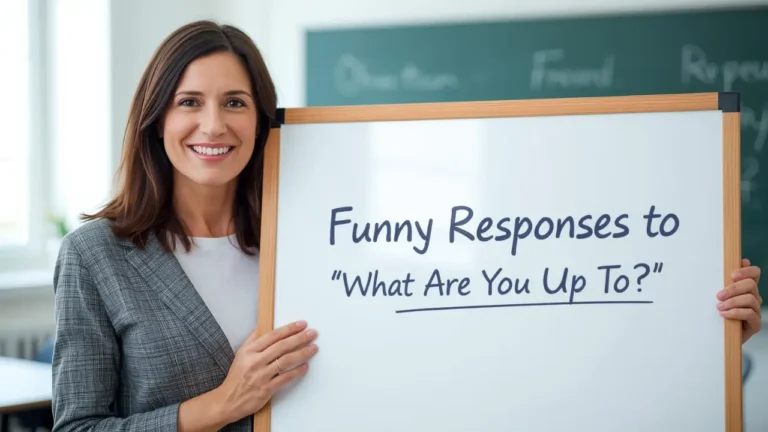 funny responses to what are you up to