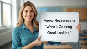 funny responses to what's cooking good looking