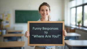 funny responses to where are you