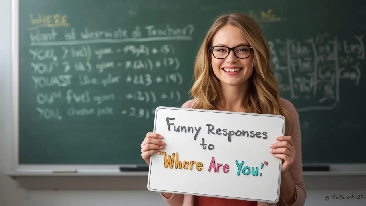 funny responses to where are you