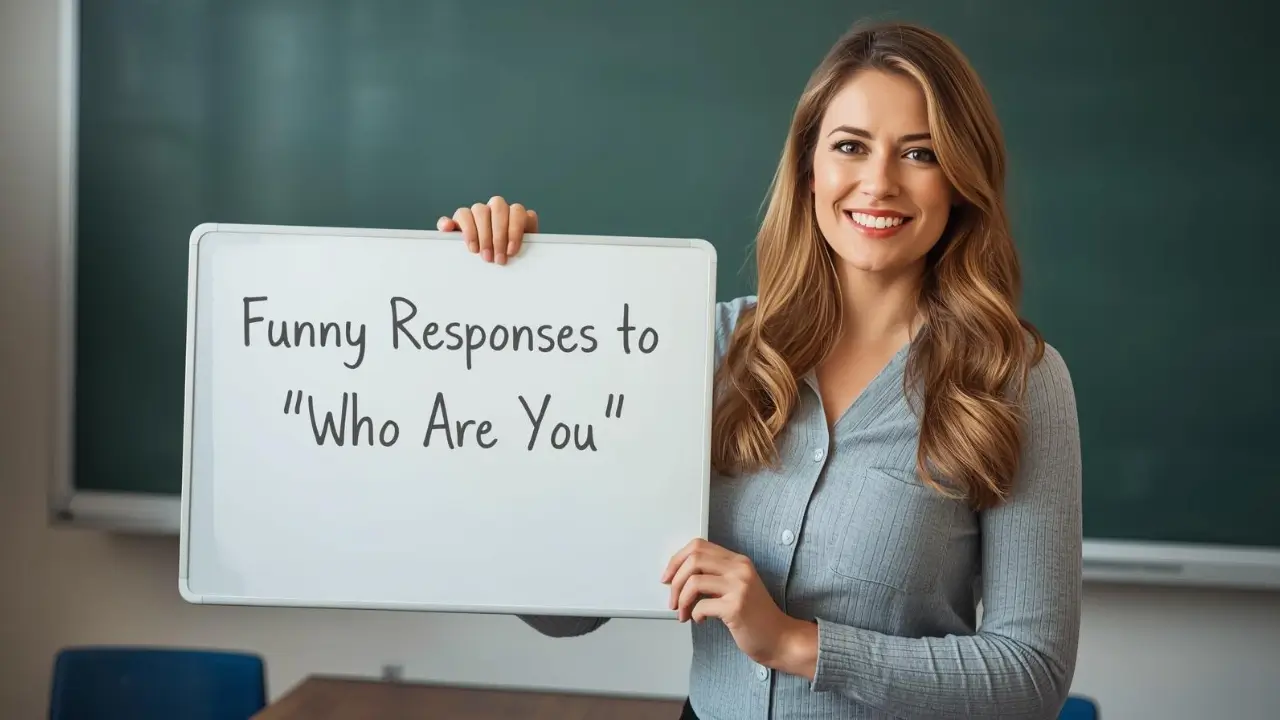 funny responses to who are you