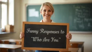 funny responses to who are you