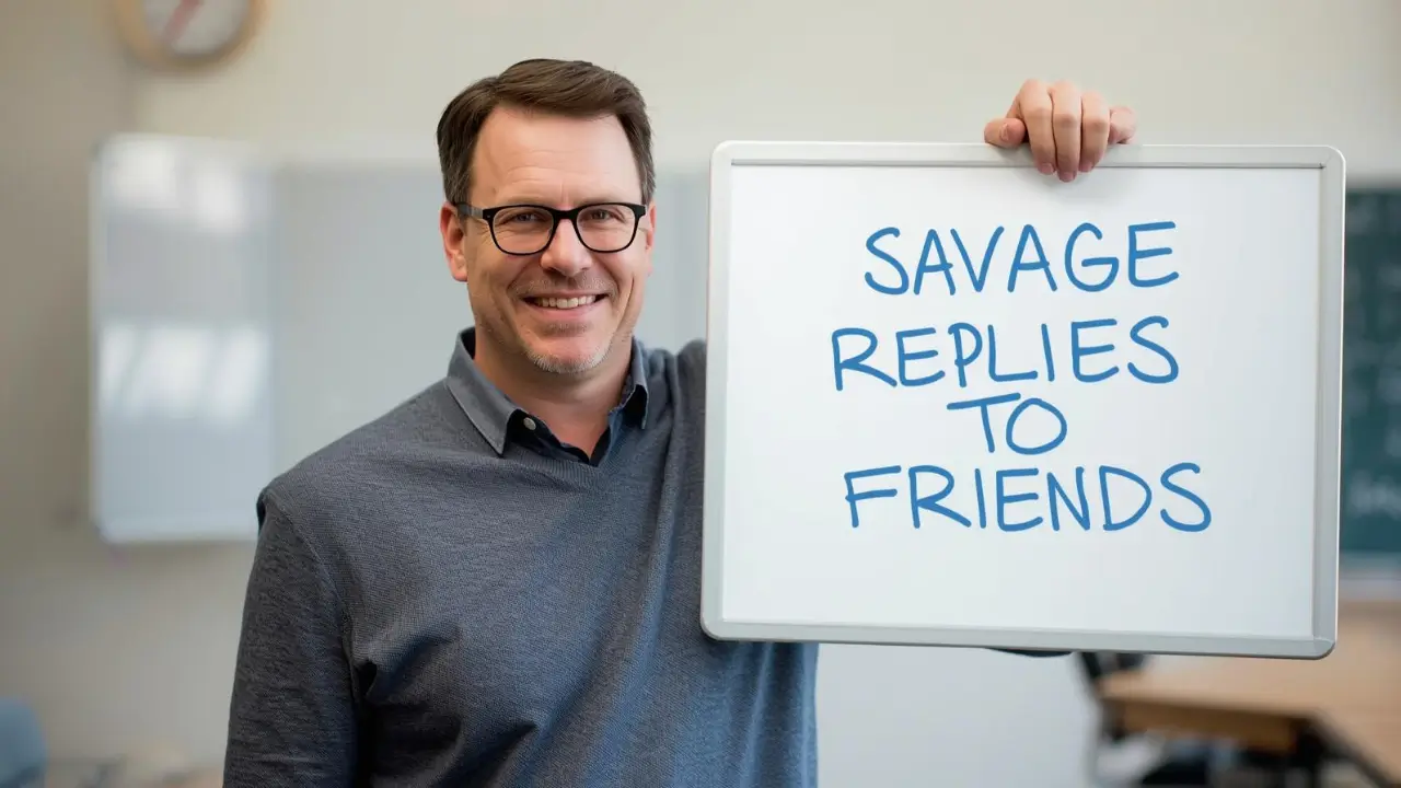 savage replies to friends