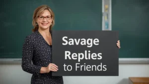 savage replies to friends