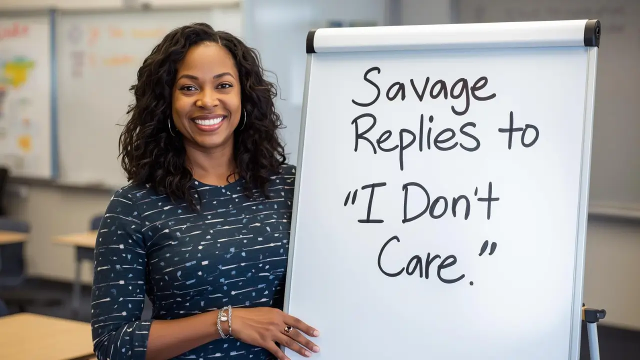 savage replies to i don't care