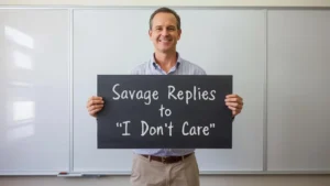savage replies to i don't care