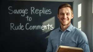 savage replies to rude comments