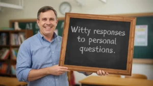 witty responses to personal questions