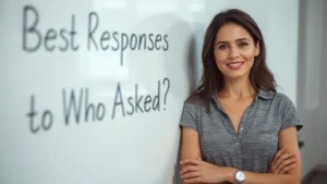 best responses to who asked