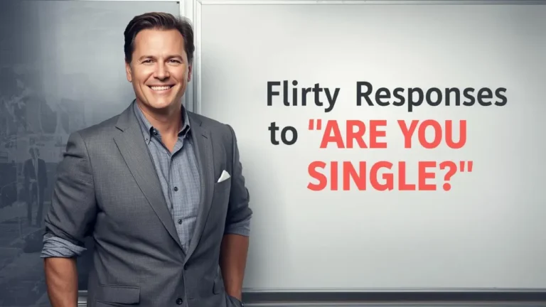 flirty responses to are you single