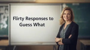 flirty responses to guess what