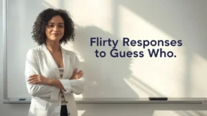 flirty responses to guess who