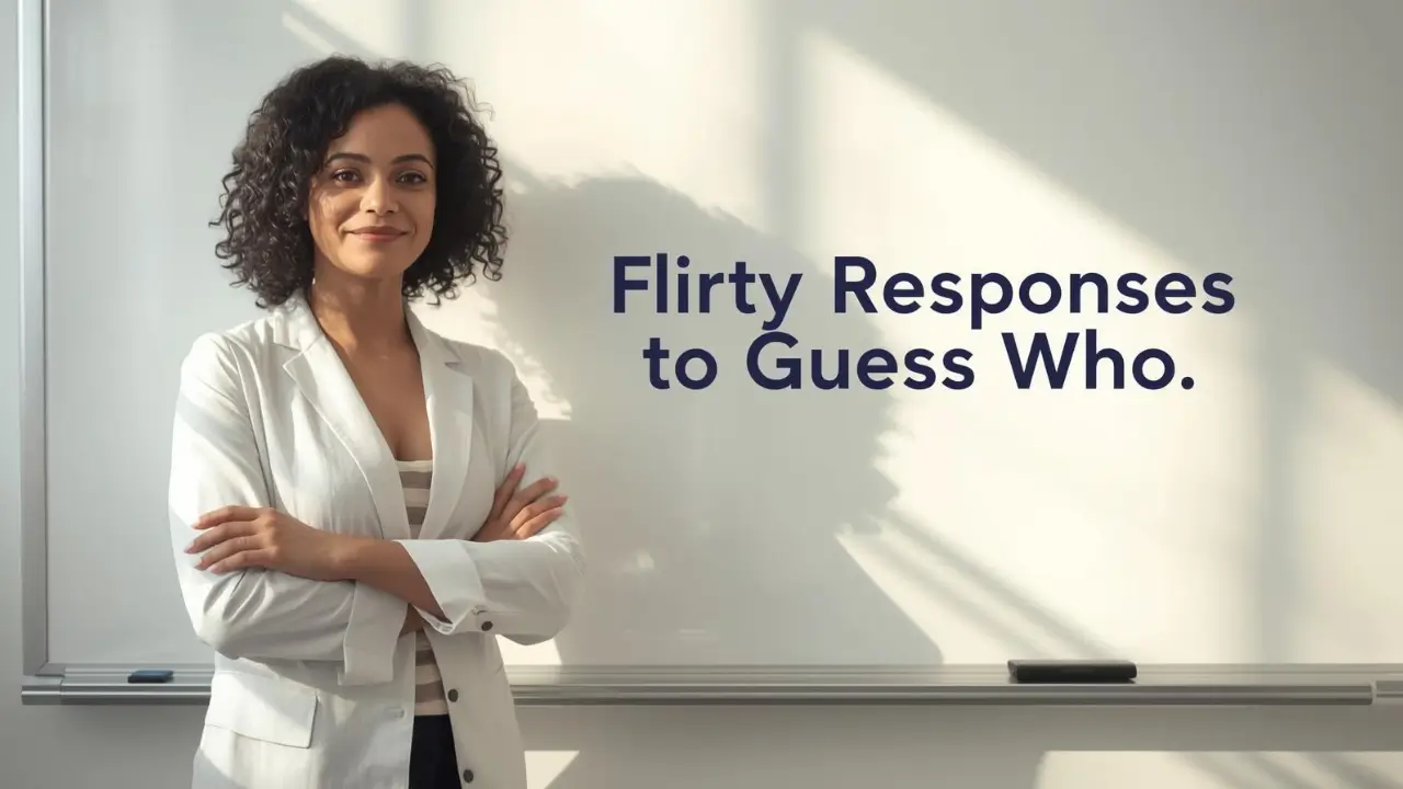 flirty responses to guess who