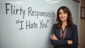 flirty responses to i hate you