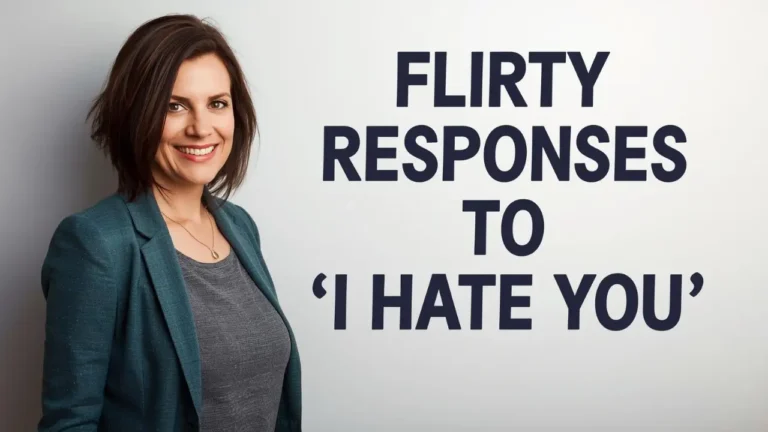 flirty responses to i hate you