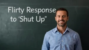 flirty responses to shut up