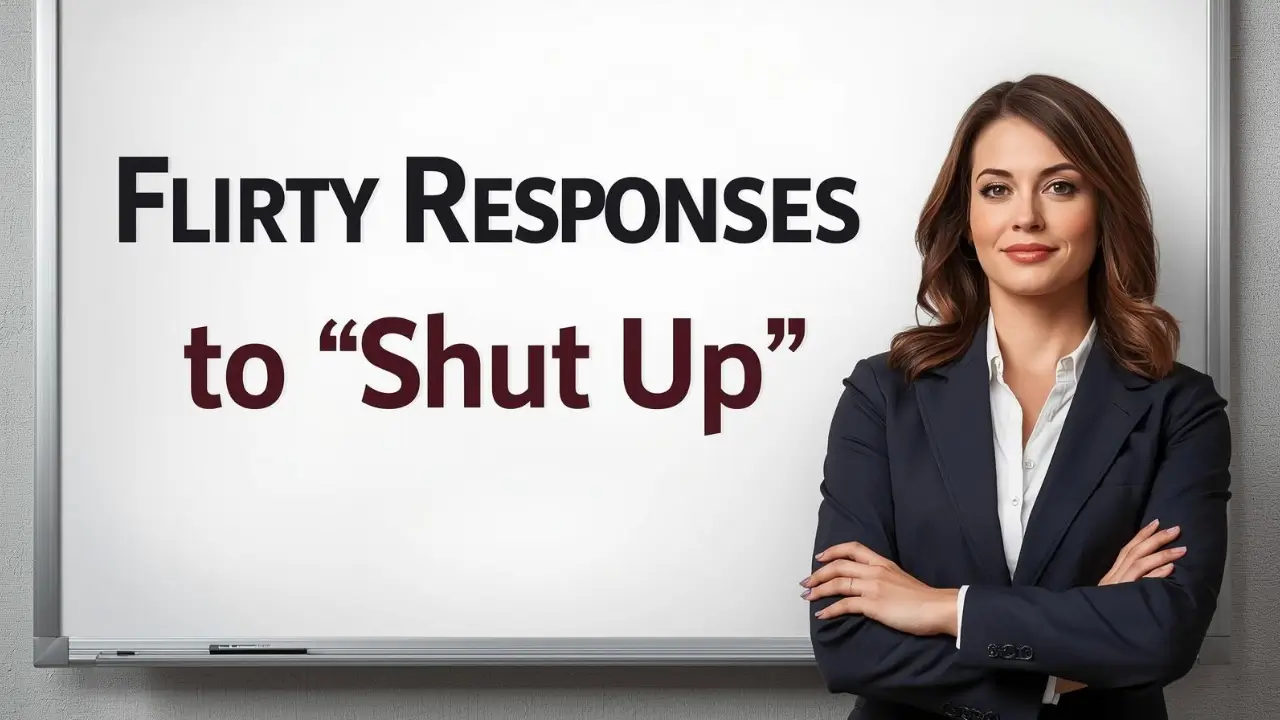 flirty responses to shut up
