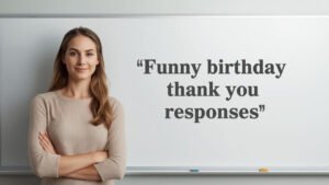 funny birthday thank you responses