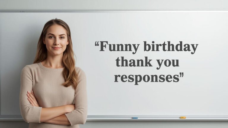 funny birthday thank you responses
