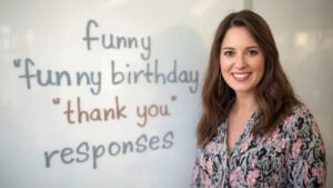 funny birthday thank you responses