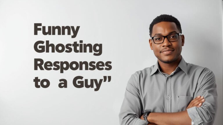 funny ghosting responses to a guy