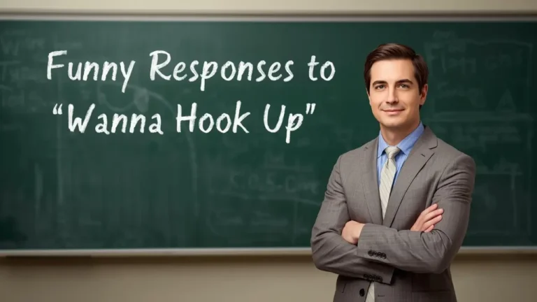 funny responses to wanna hook up