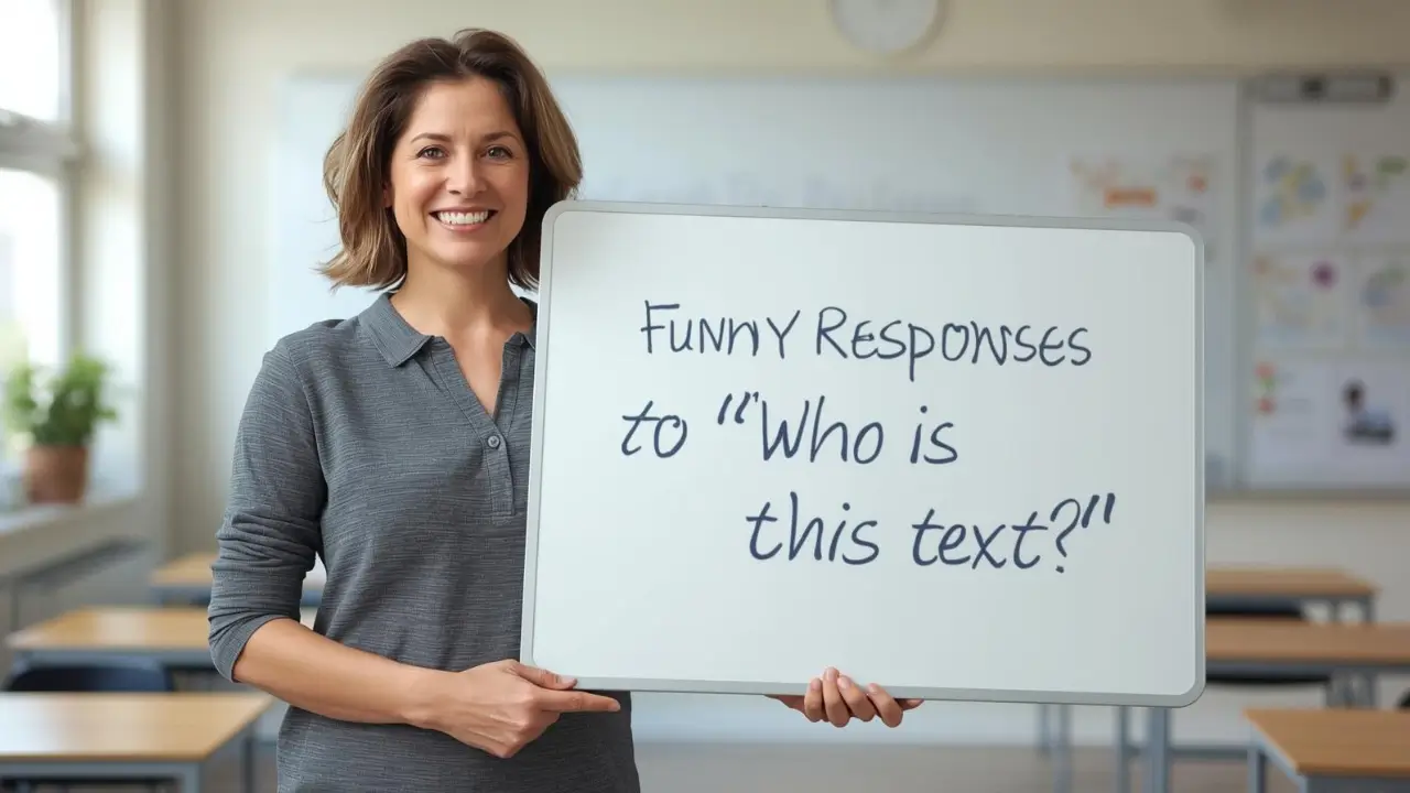 funny responses to who is this text