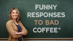 funny responses to bad coffee