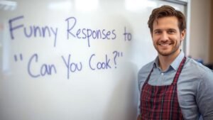 funny responses to can you cook