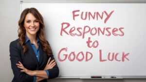 funny responses to good luck