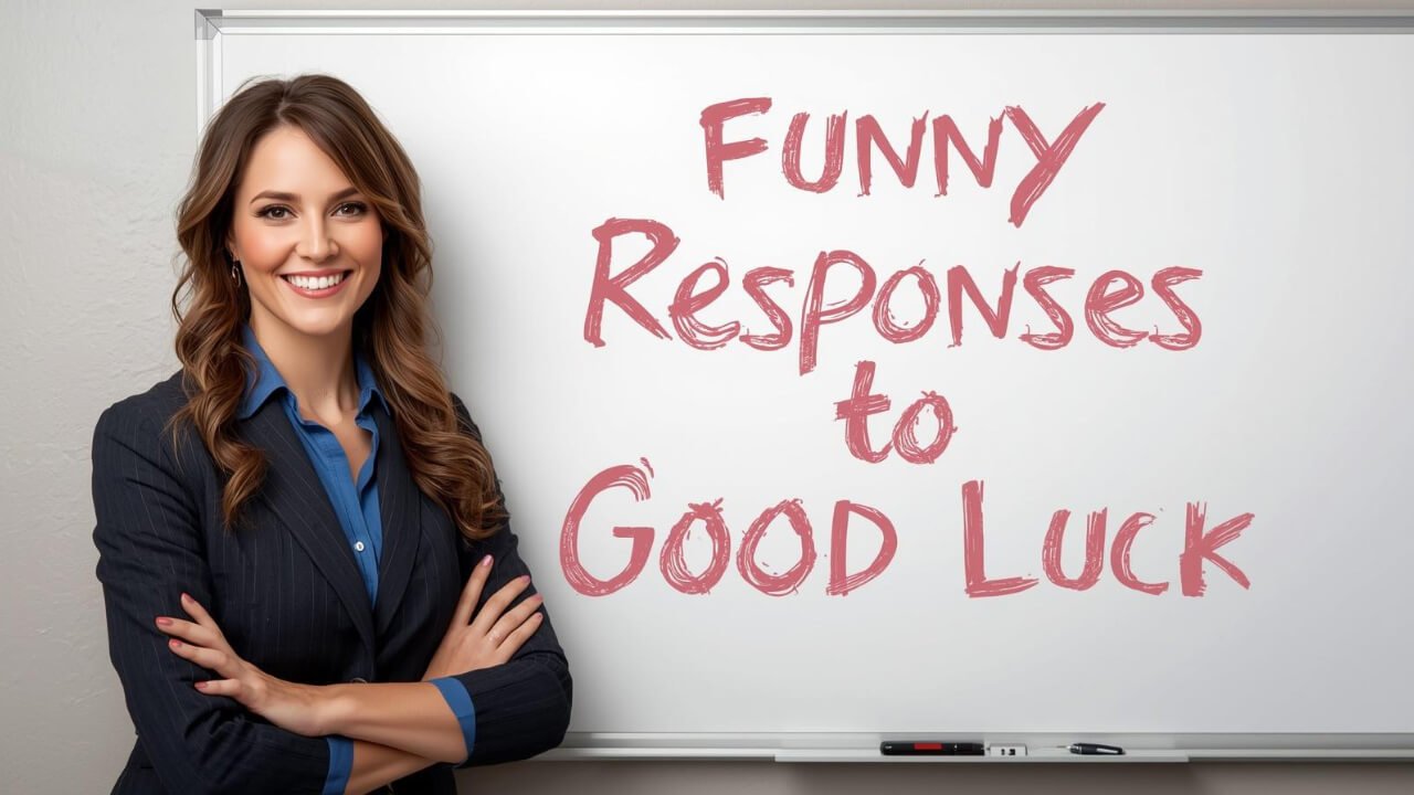 funny responses to good luck