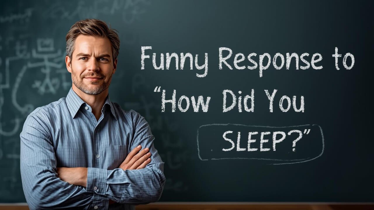 funny responses to how did you sleep