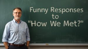 funny responses to how we met