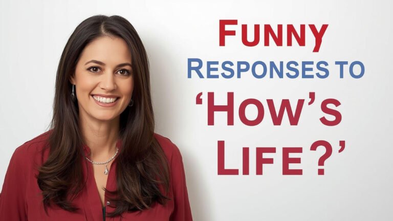 funny responses to hows life