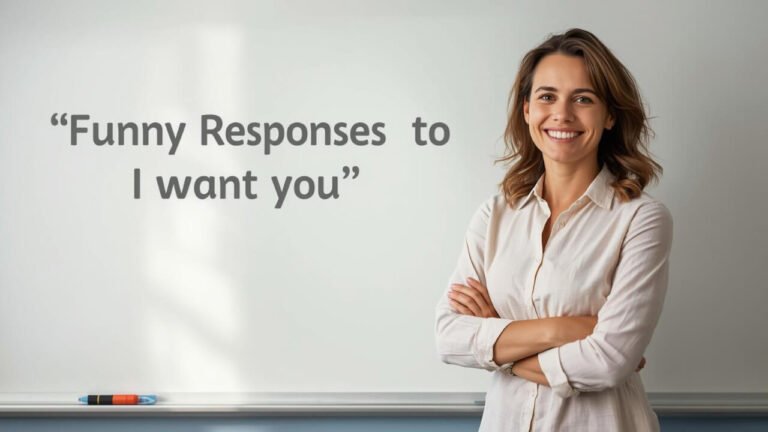 funny responses to i want you