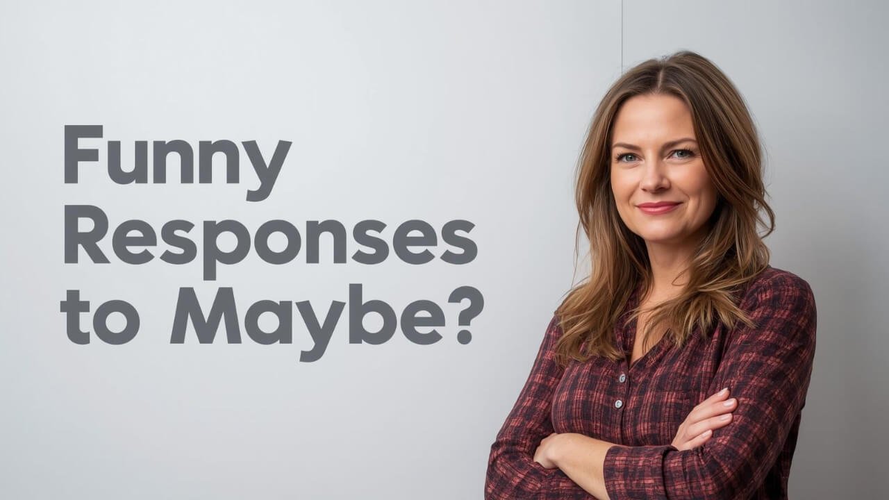 funny responses to maybe