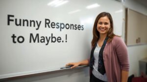 funny responses to maybe