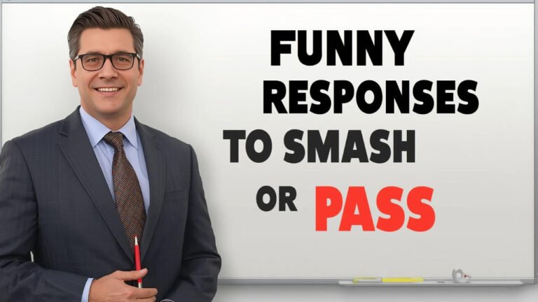 funny responses to smash or pass