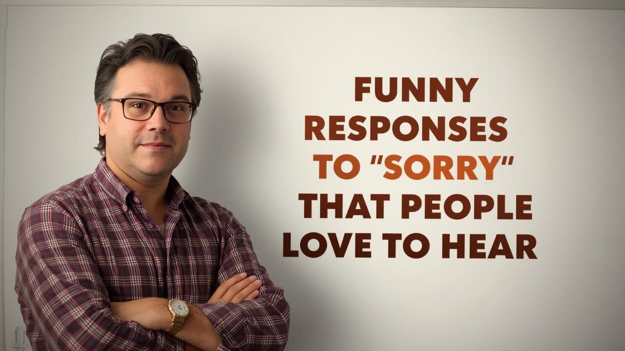 funny responses to sorry