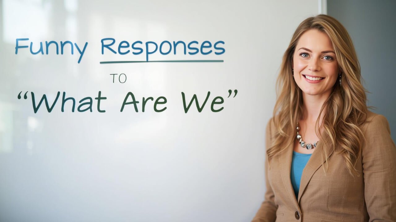 funny responses to what are we