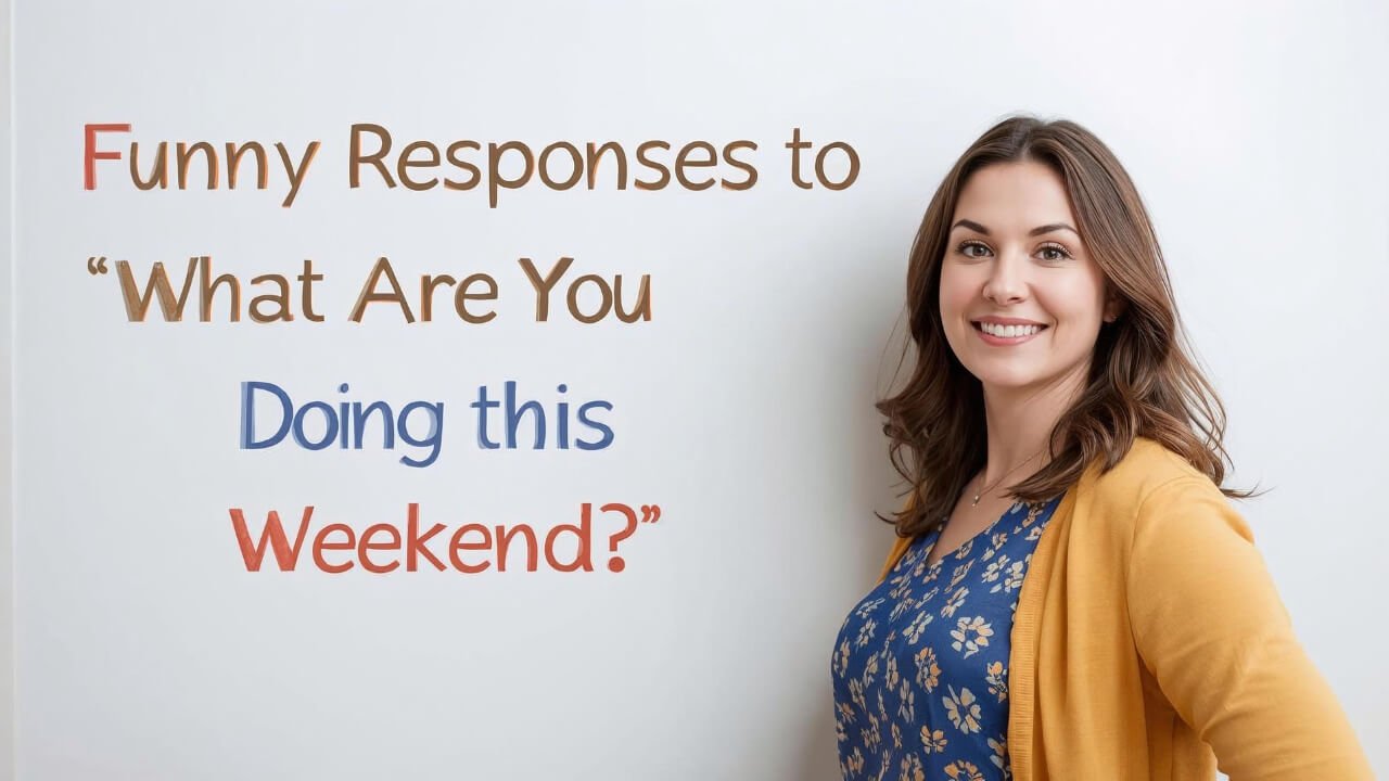 funny responses to what are you doing this weekend