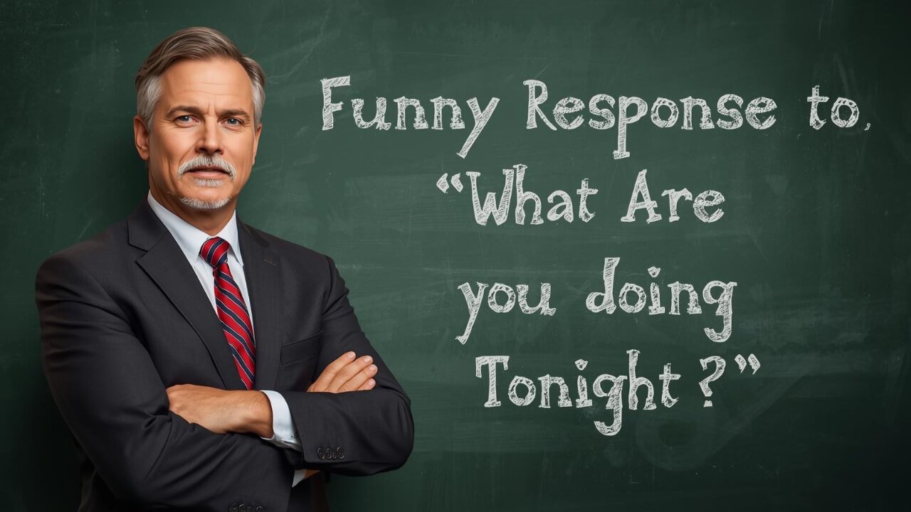 funny responses to what are you doing tonight