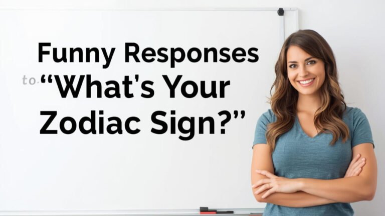 funny responses to what's your zodiac sign