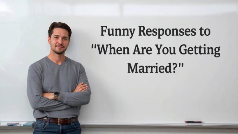 funny responses to when are you getting married