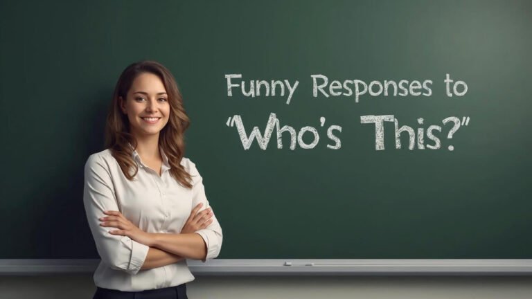 funny responses to whos this